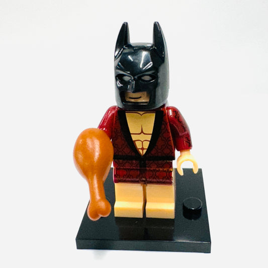 Custom Super Hero Smoking Jacket Bat Man Minifigure