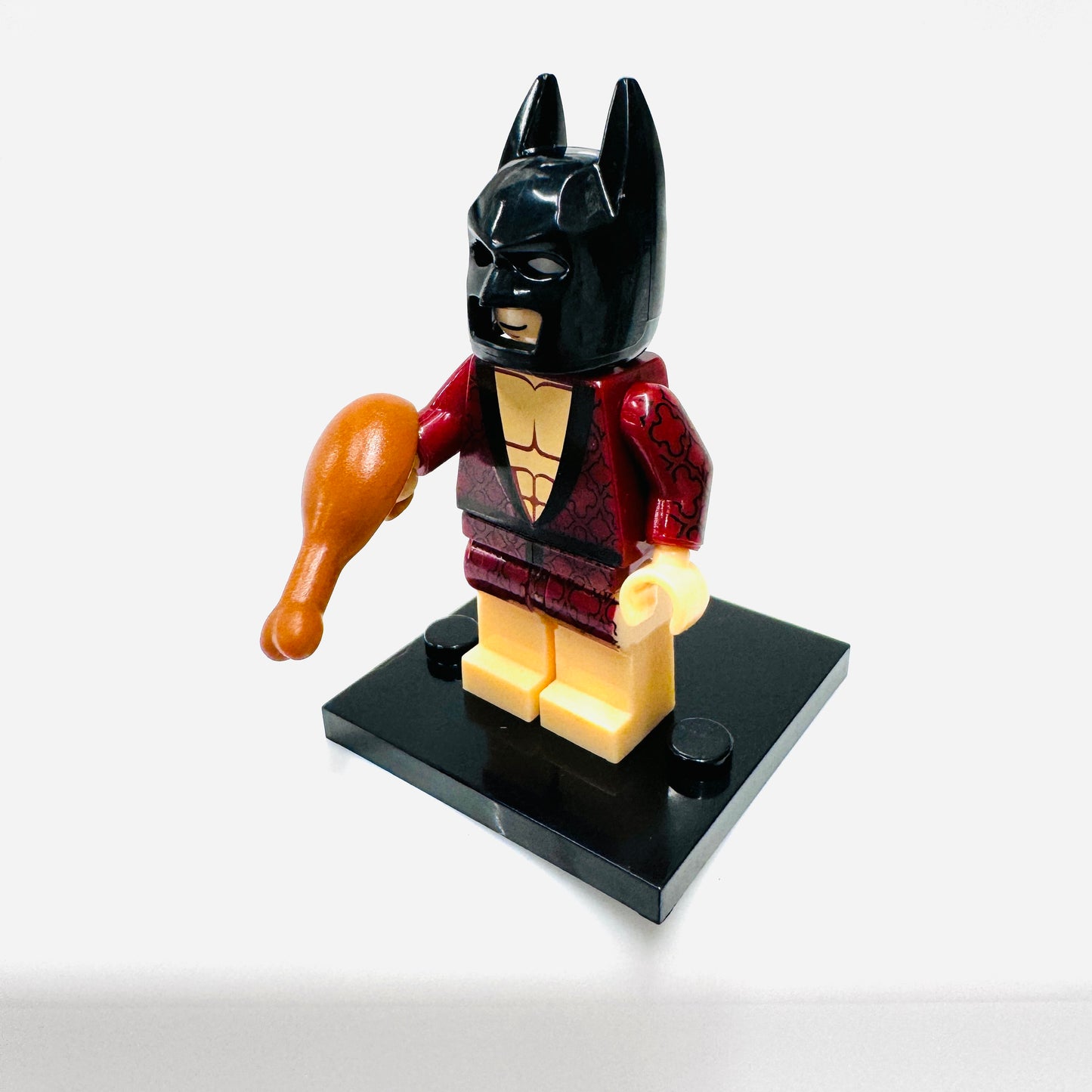 Custom Super Hero Smoking Jacket Bat Man Minifigure