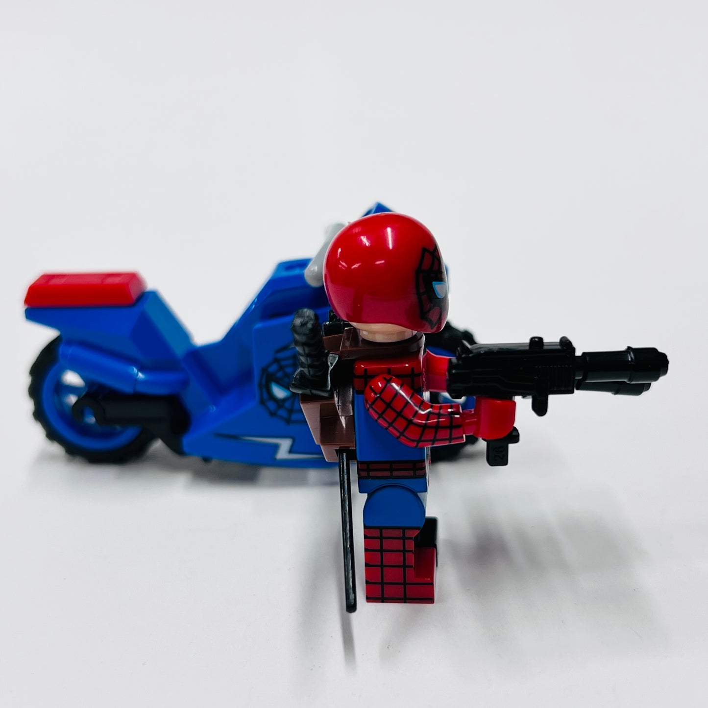 Custom Spider-pool With A Bike  Minifigure