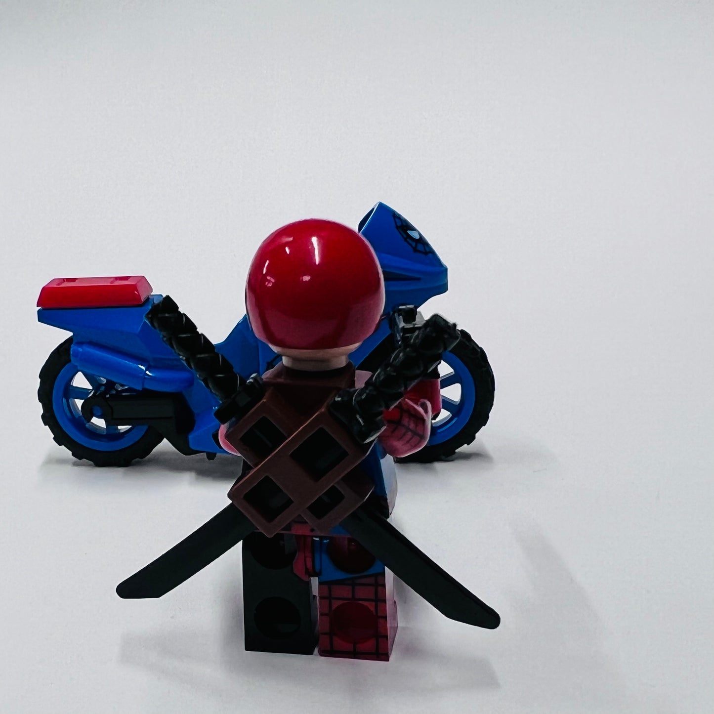 Custom Spider-pool With A Bike  Minifigure