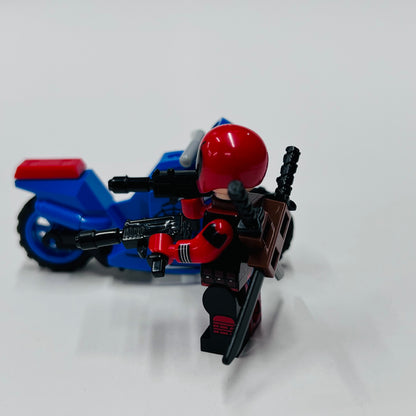 Custom Spider-pool With A Bike  Minifigure