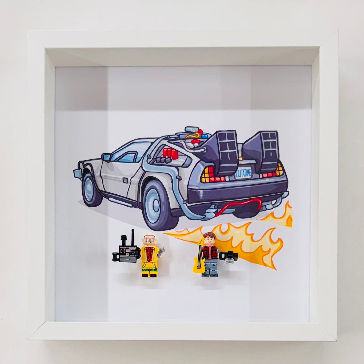 Back To The Future figures in a Frame