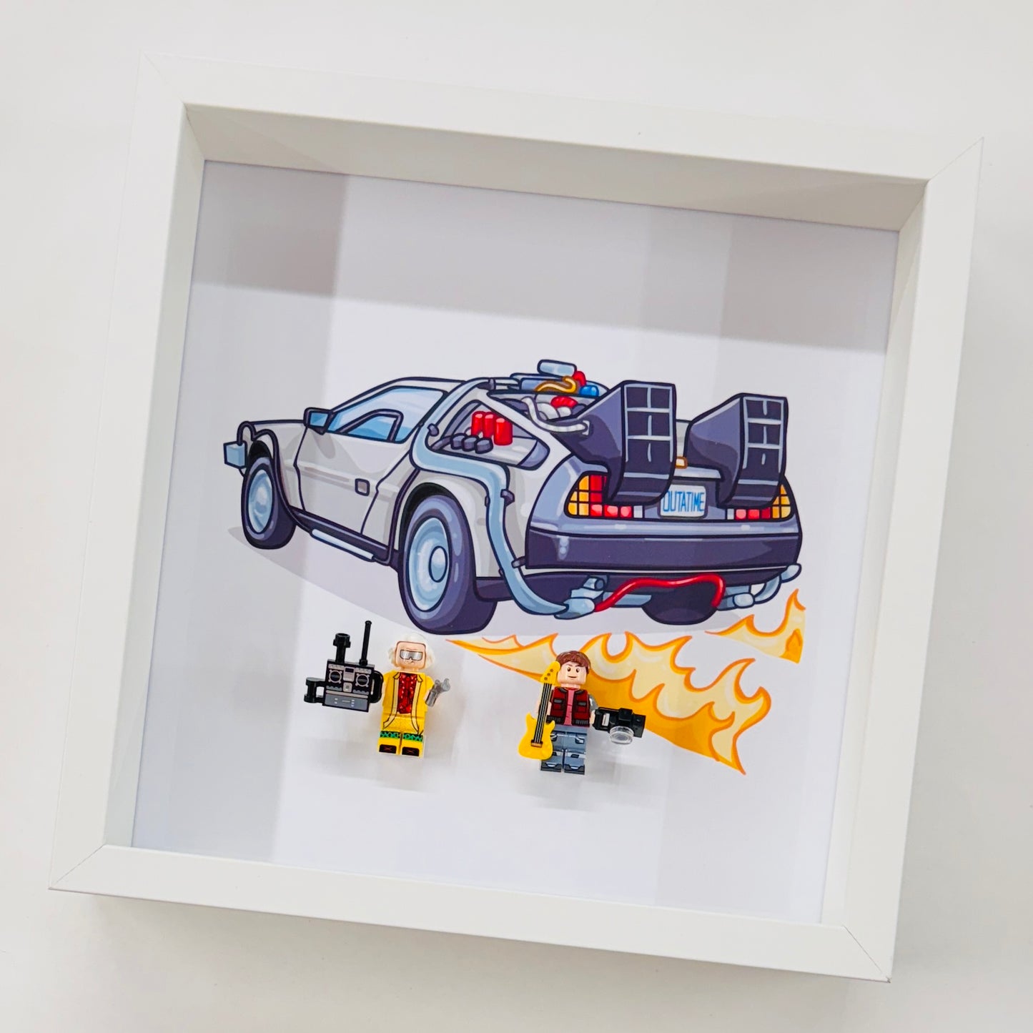 Back To The Future figures in a Frame