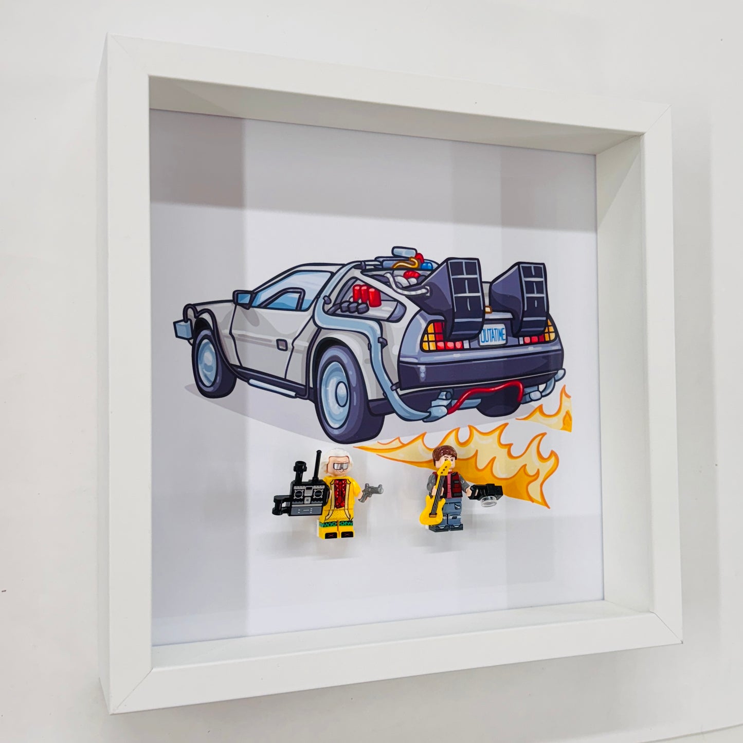 Back To The Future figures in a Frame