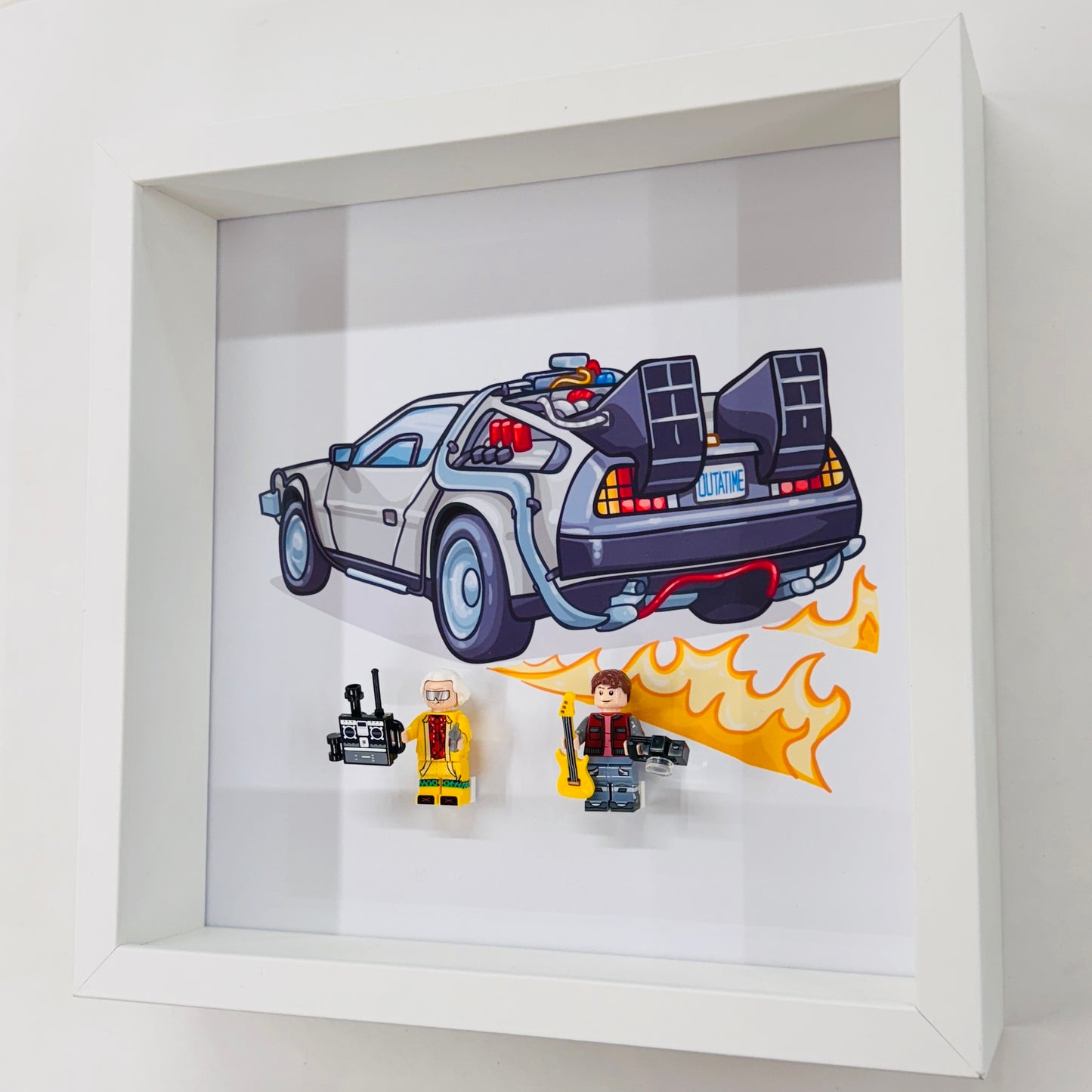 Back To The Future figures in a Frame