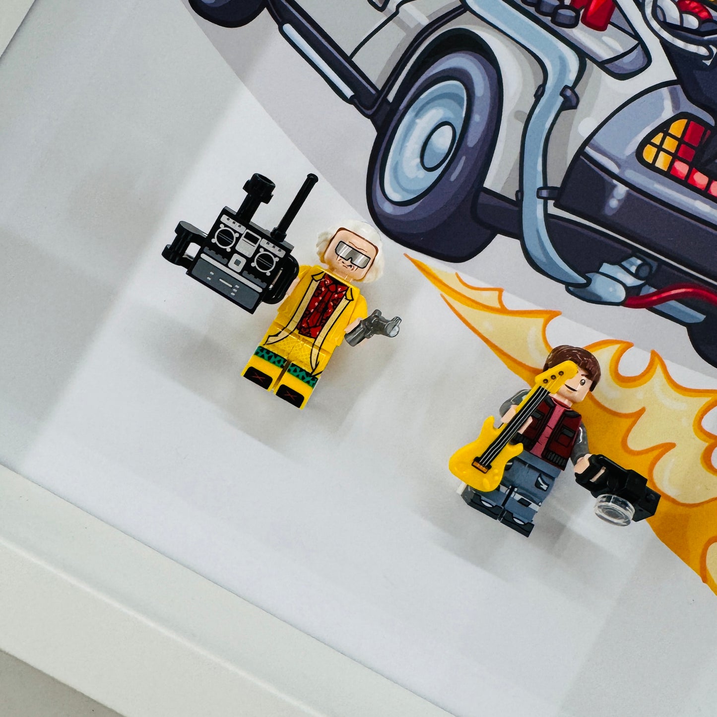 Back To The Future figures in a Frame