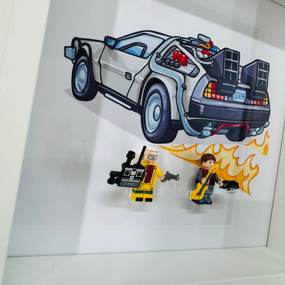 Back To The Future figures in a Frame