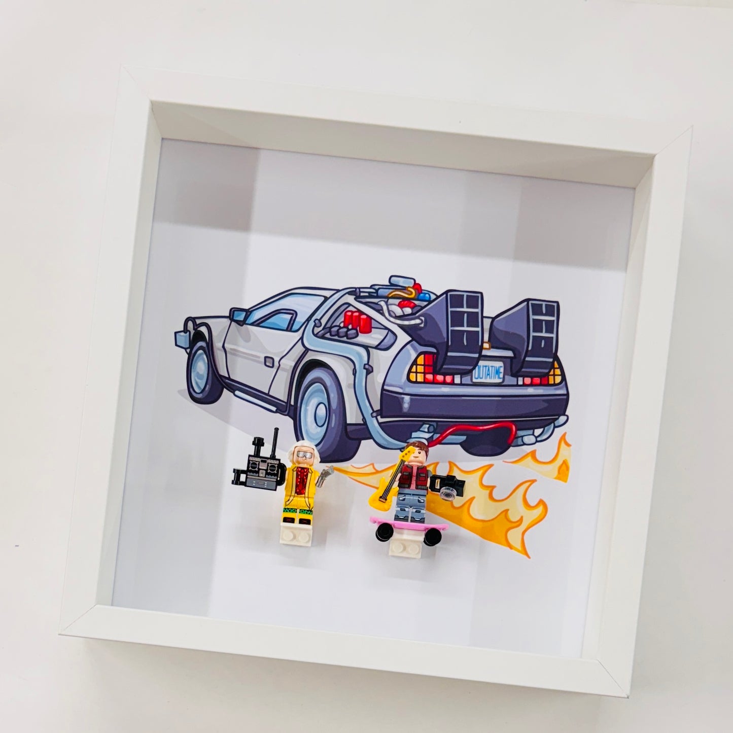 Back To The Future figures in a Frame