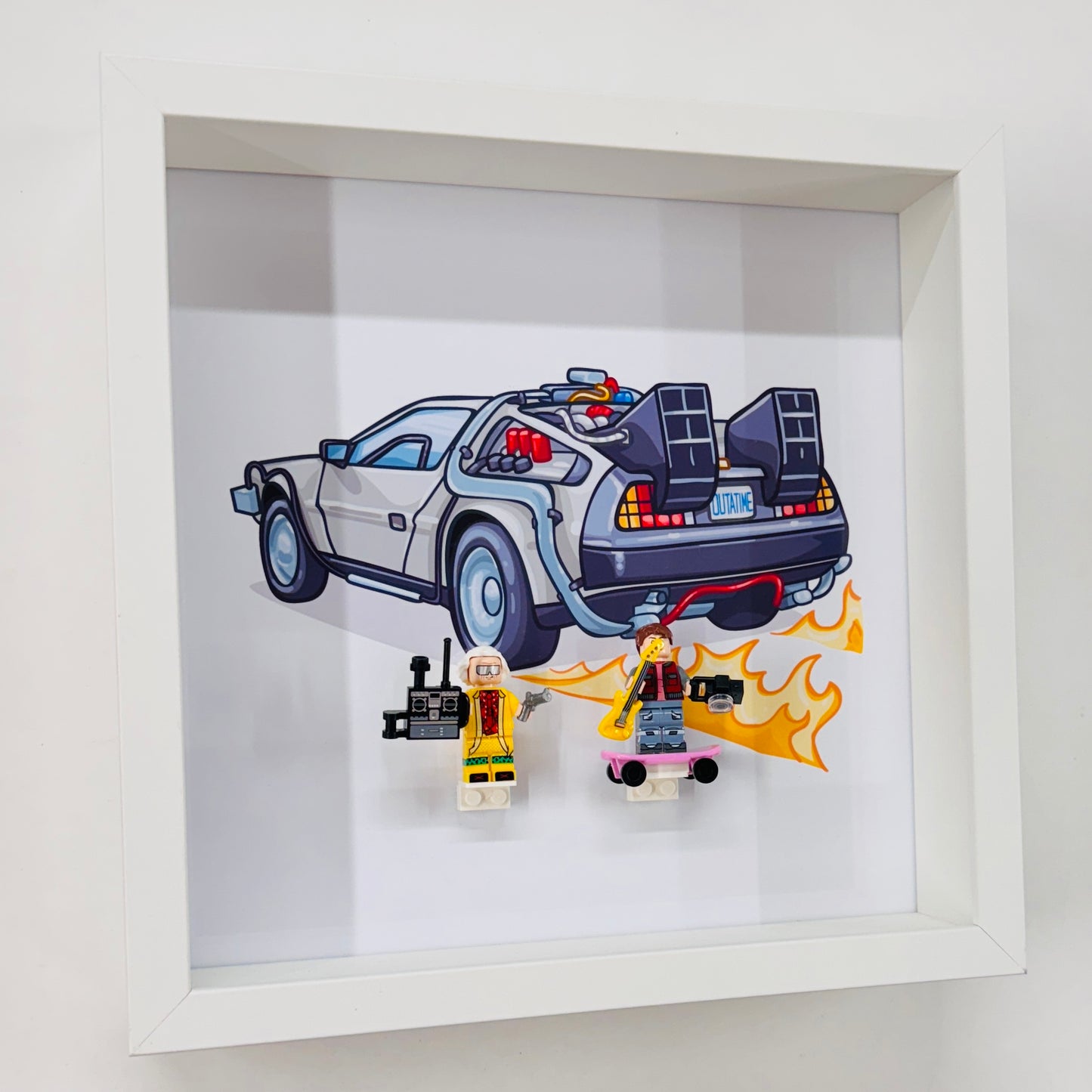 Back To The Future figures in a Frame