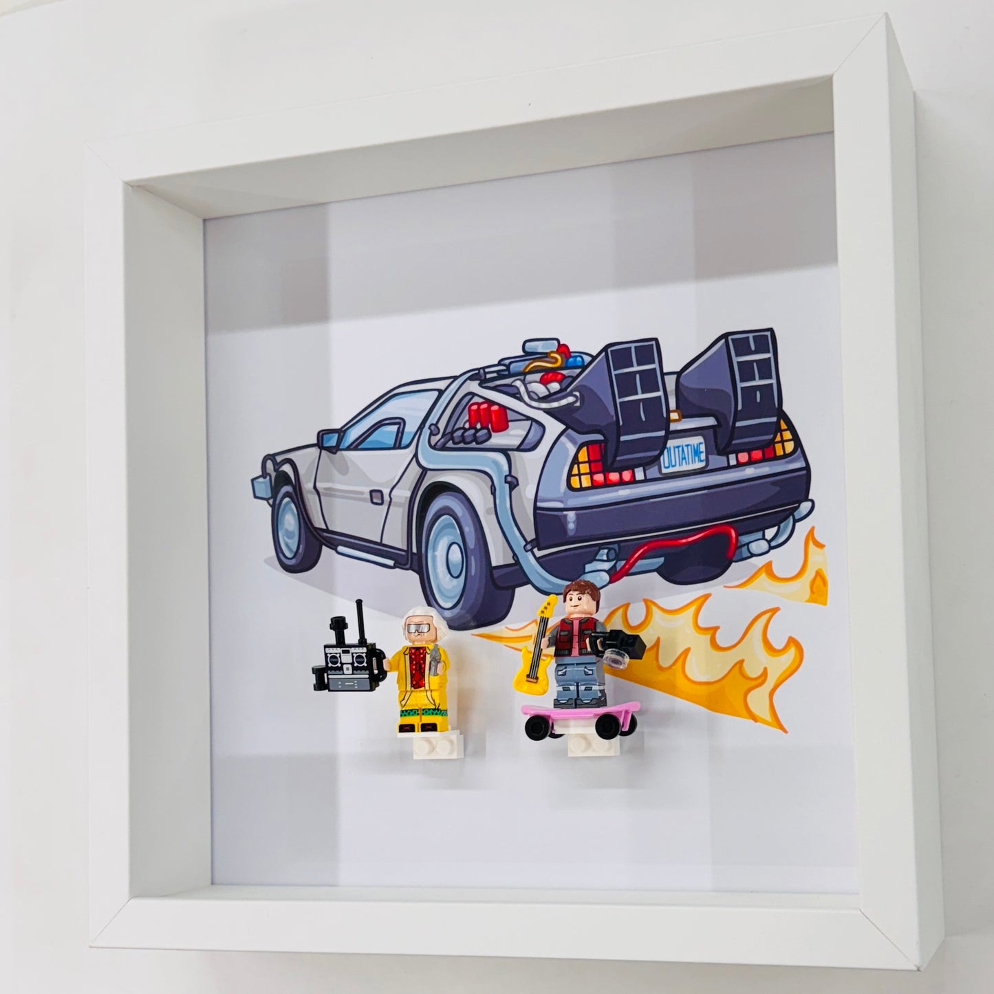 Back To The Future figures in a Frame