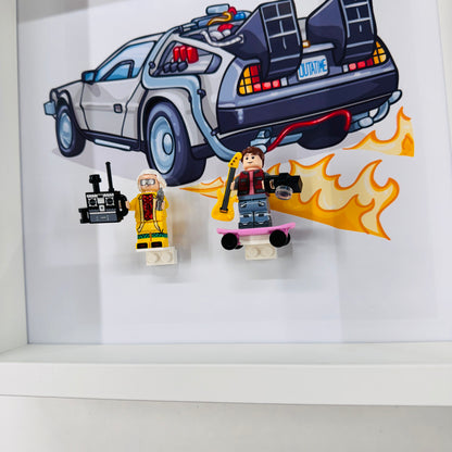 Back To The Future figures in a Frame