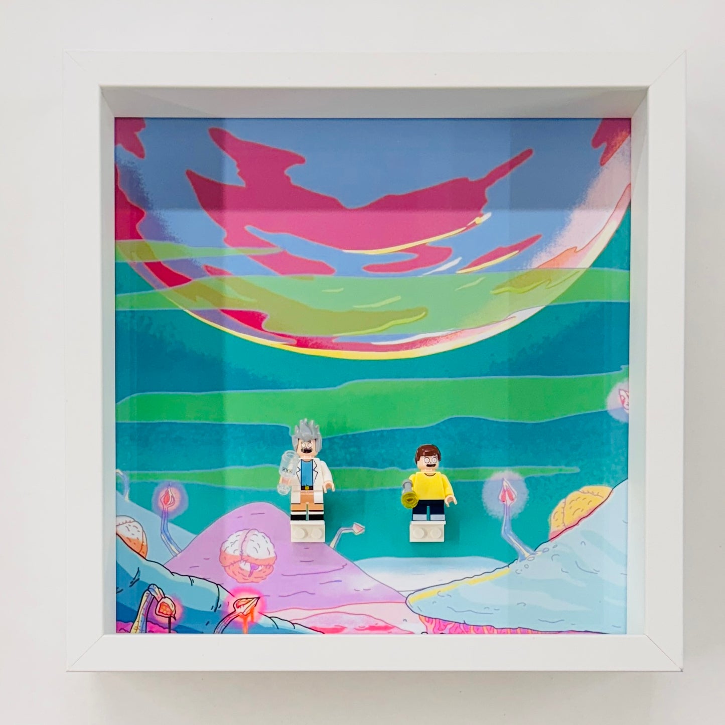 Rick & Morty figures in a Frame