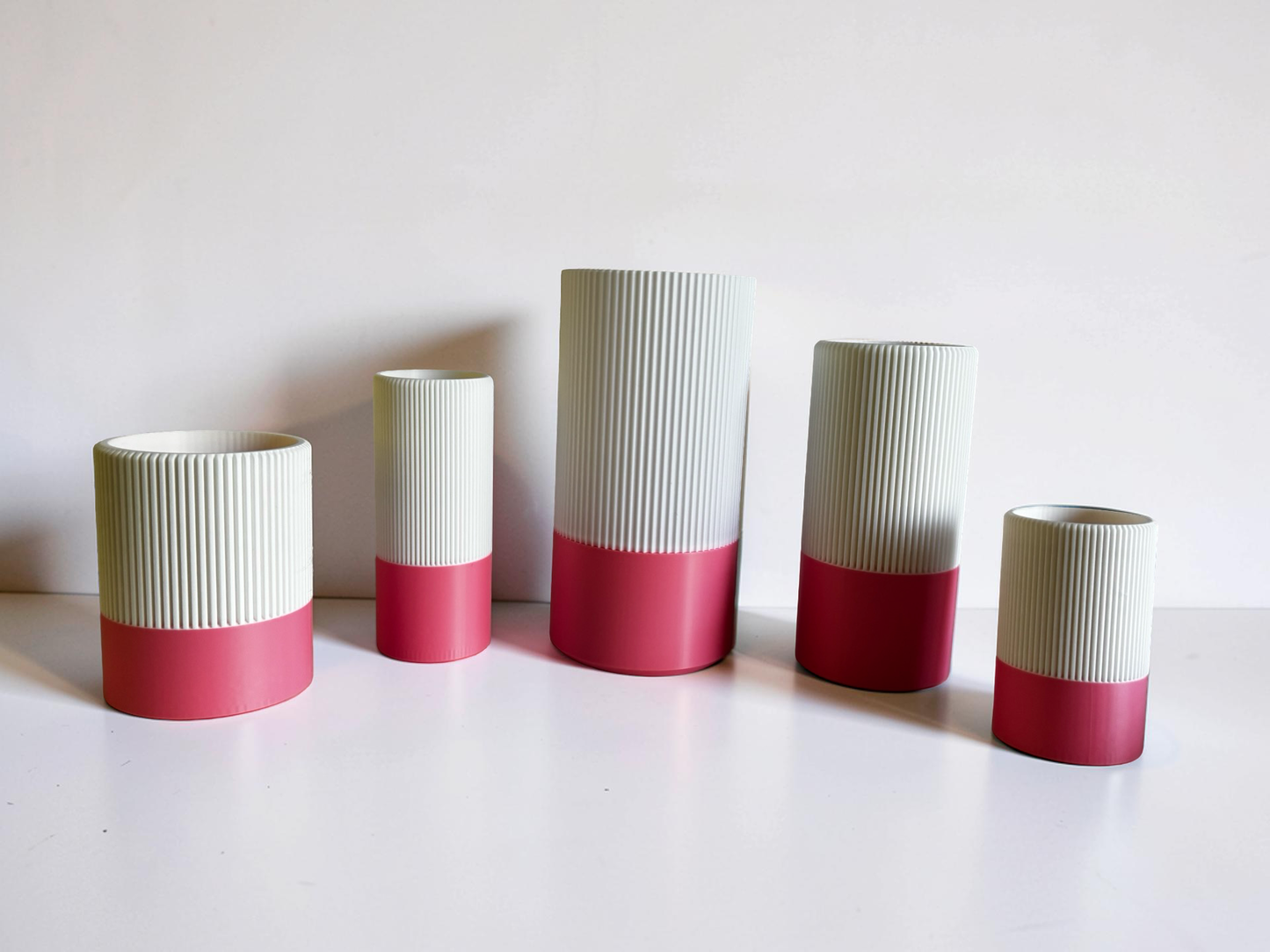 Vases For All LEGO Flowers Sets, Botanicals & Roses In A Modern Ribbed Design