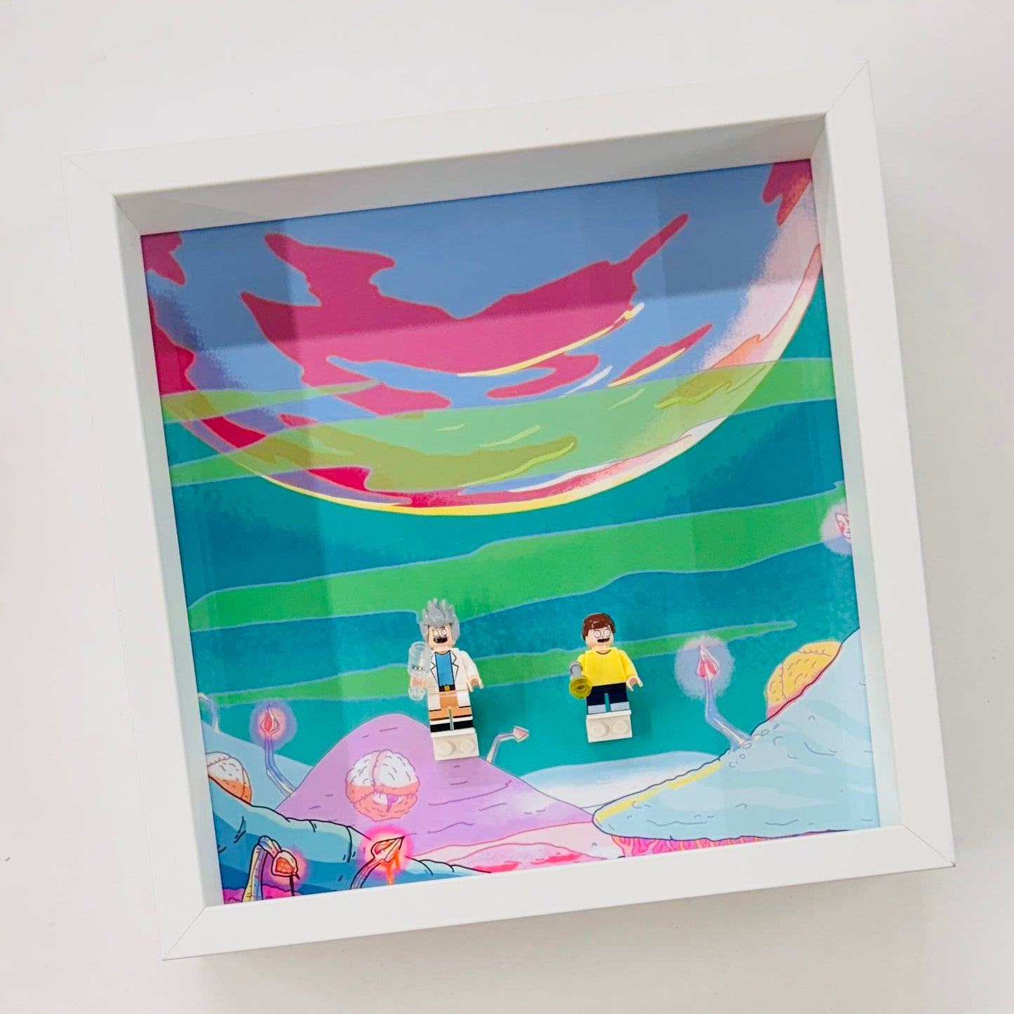 Rick & Morty figures in a Frame