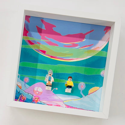 Rick & Morty figures in a Frame