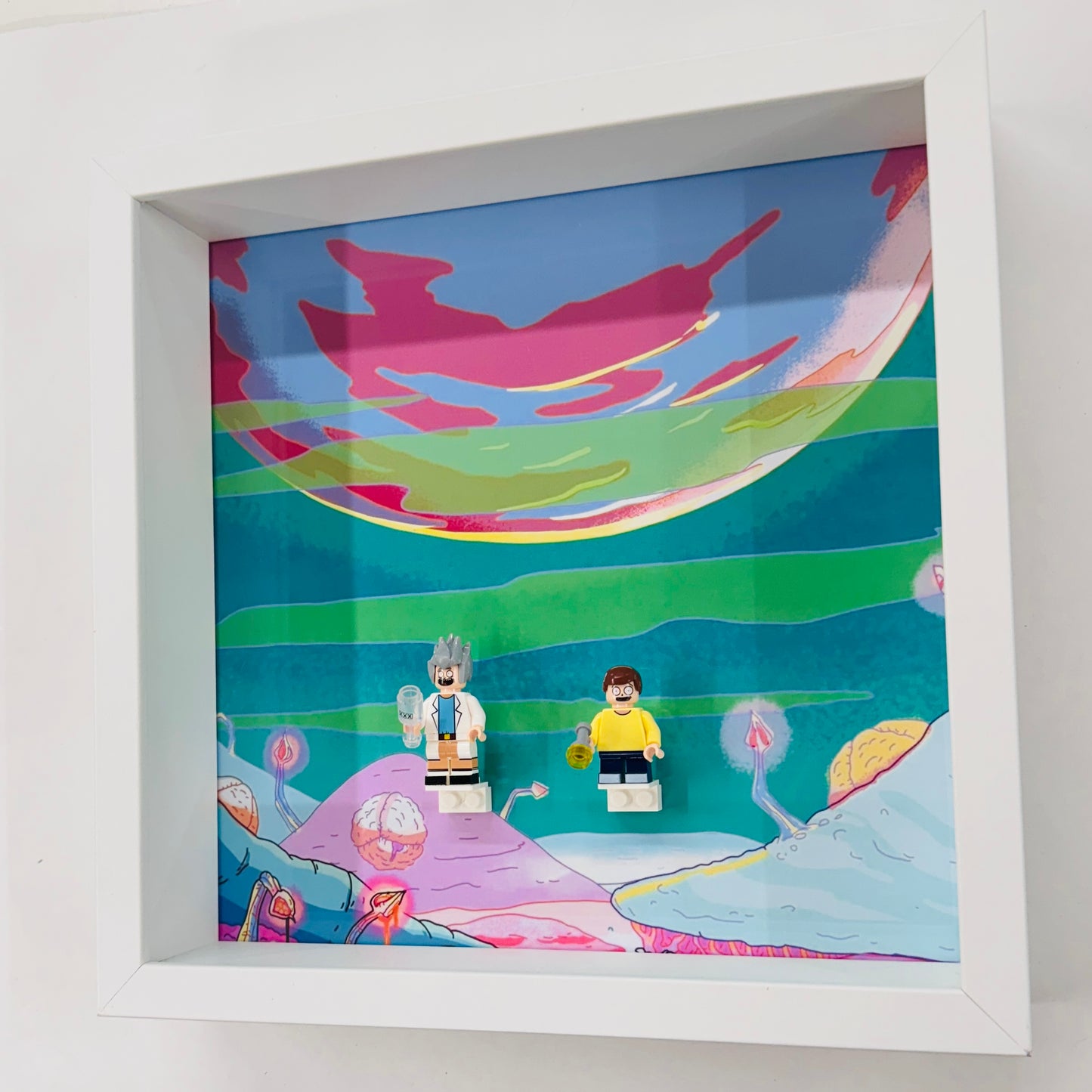 Rick & Morty figures in a Frame