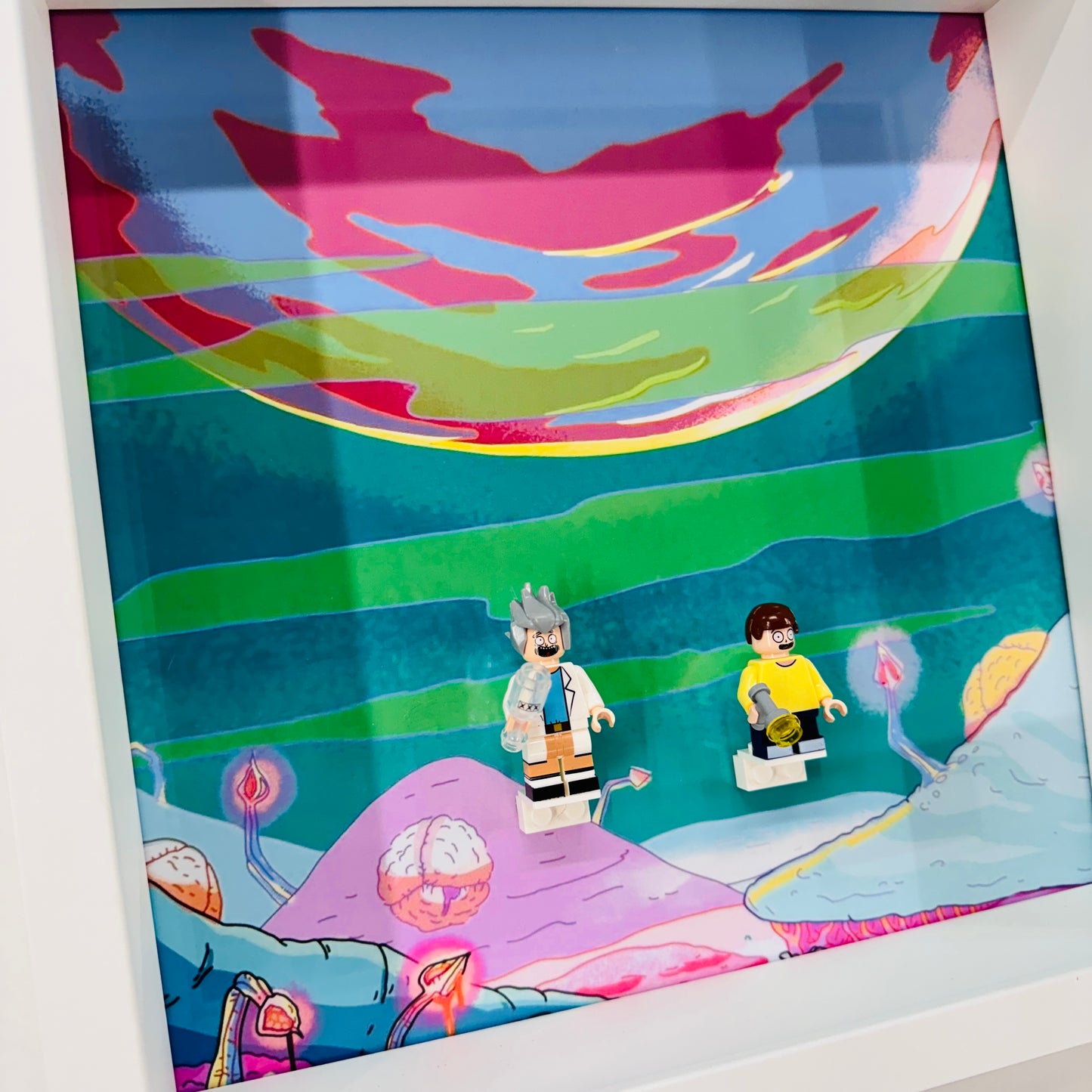 Rick & Morty figures in a Frame