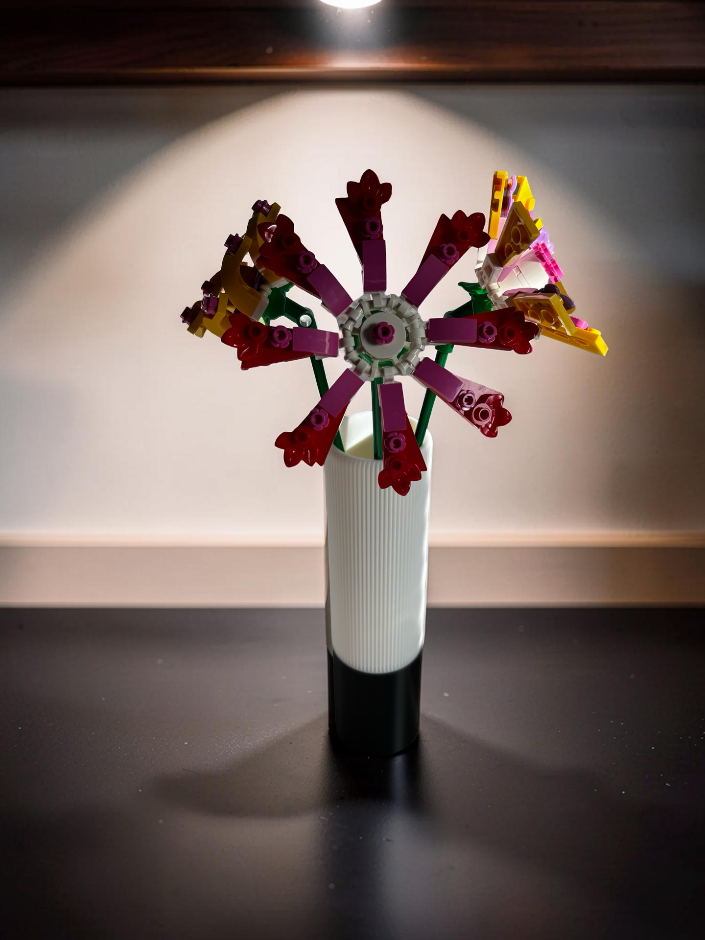 Vases For All LEGO Flowers Sets, Botanicals & Roses In A Modern Ribbed Design