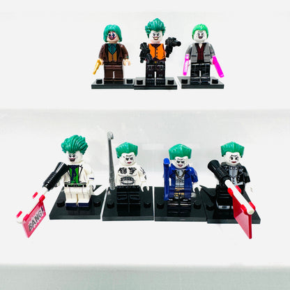 Custom Super Hero Joker Set Of 7 Minifigures