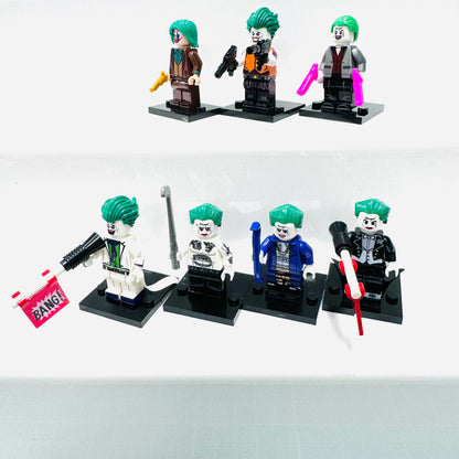 Custom Super Hero Joker Set Of 7 Minifigures