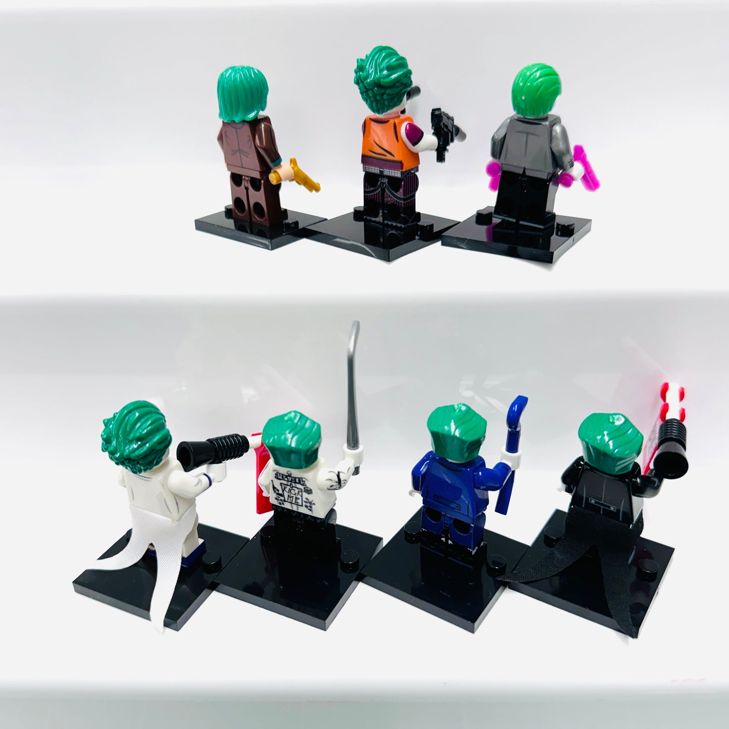 Custom Super Hero Joker Set Of 7 Minifigures