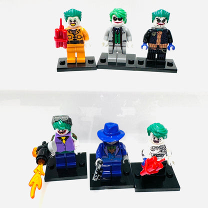 Custom Super Hero Joker Set Of 6 Minifigures