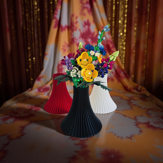 Textured Fluted Vase