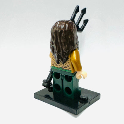 Custom Super Hero AquaMan Gold Minifigure