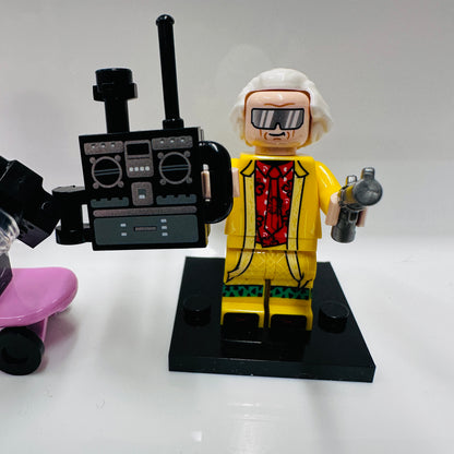 Custom Doc & Marty Minifigure Set Of 2 Figures