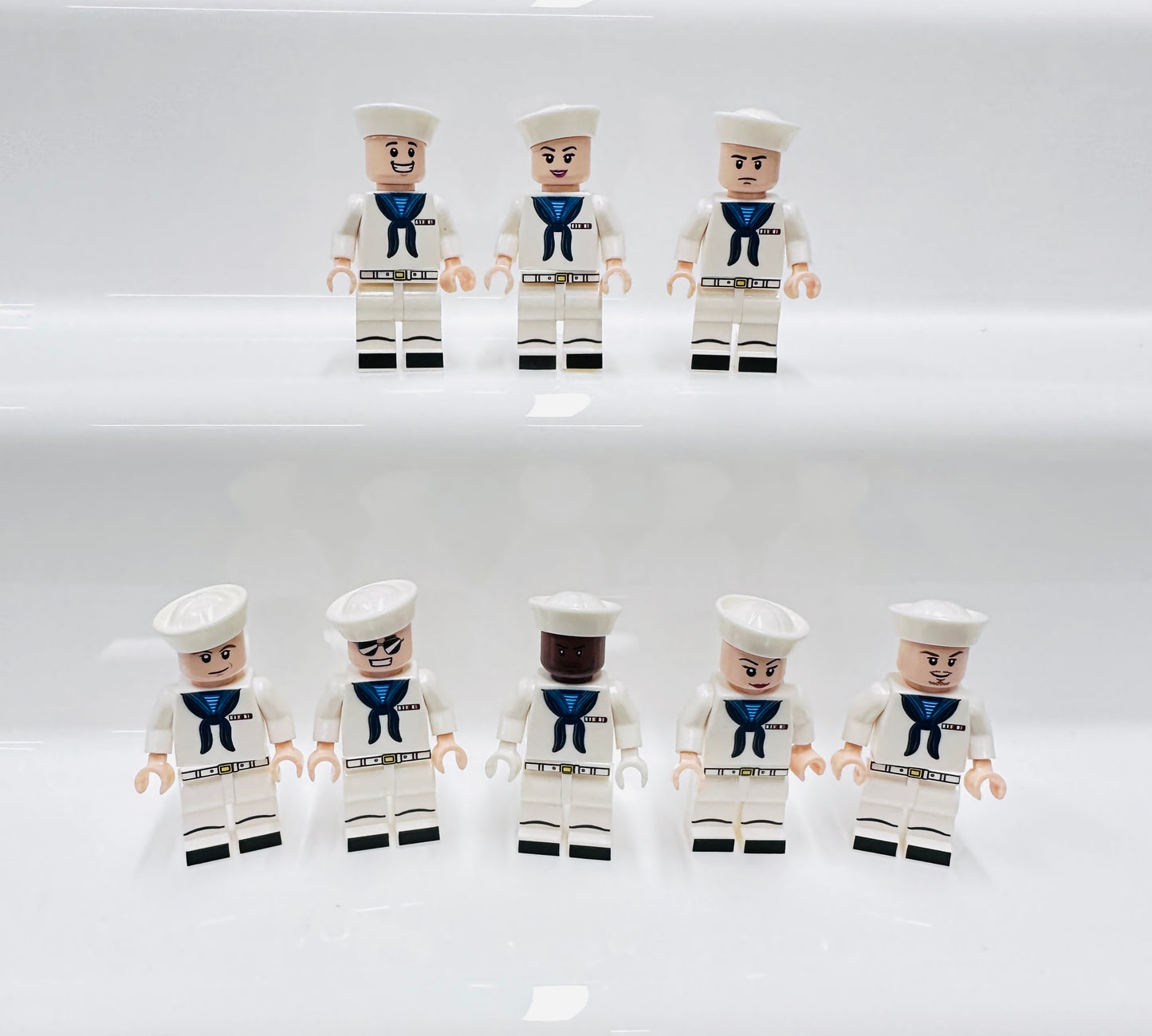 Custom Sailor Minifigures Set Of 8 Figures