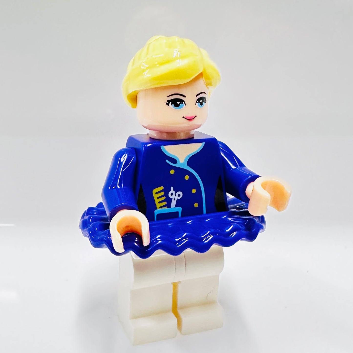 Custom Ballerina/ Dancer Blue Minifigure