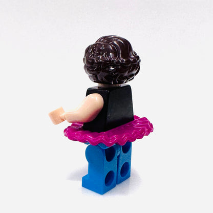 Custom Ballerina/ Dancer Black/Pink Minifigure