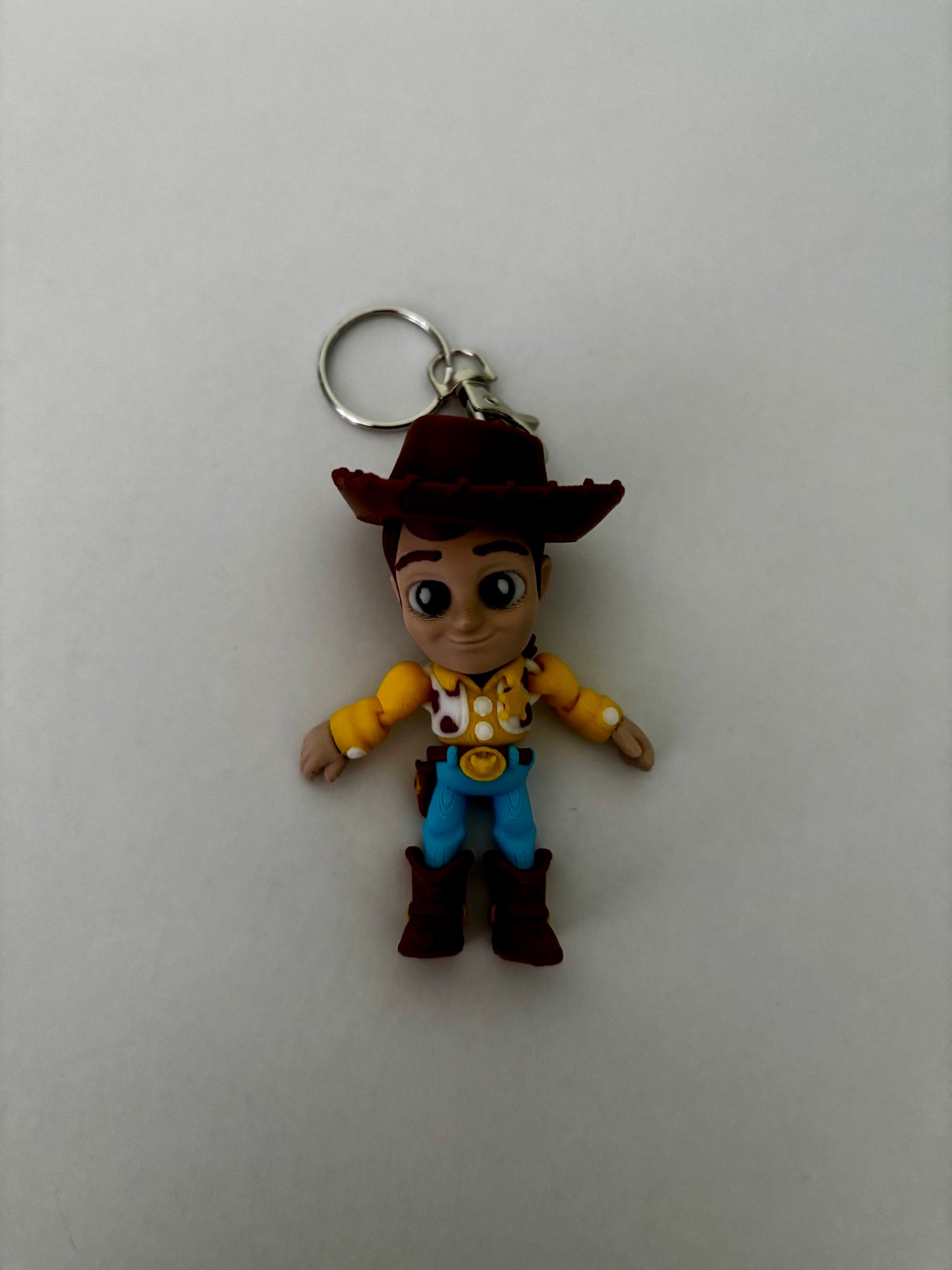 Woody-Inspired Cowboy Keyring | Cute 3D printed Backpack Charm | 8cm