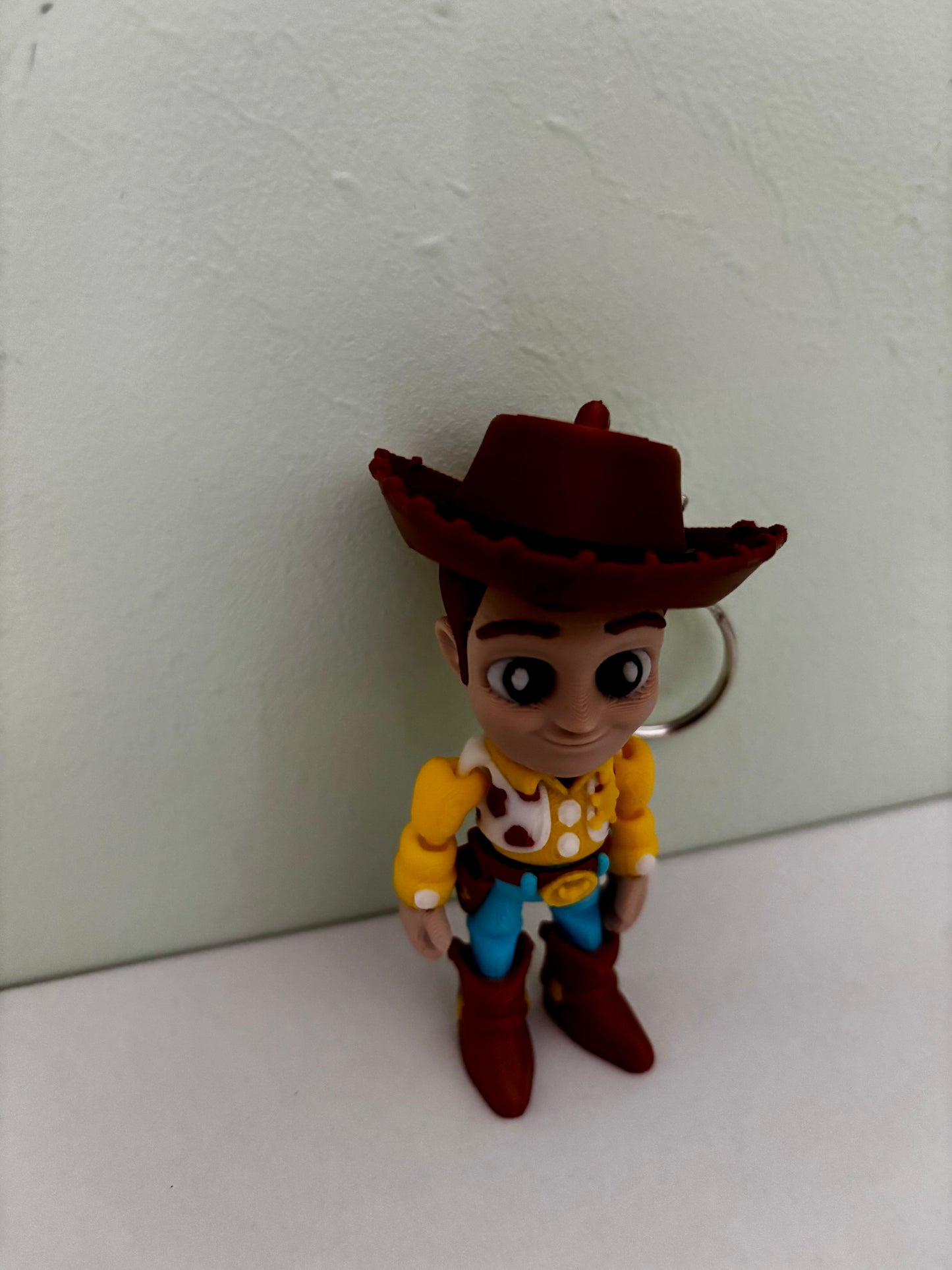 Woody-Inspired Cowboy Keyring | Cute 3D printed Backpack Charm | 8cm