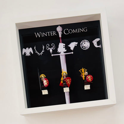 Game Of Thrones figures in a Frame