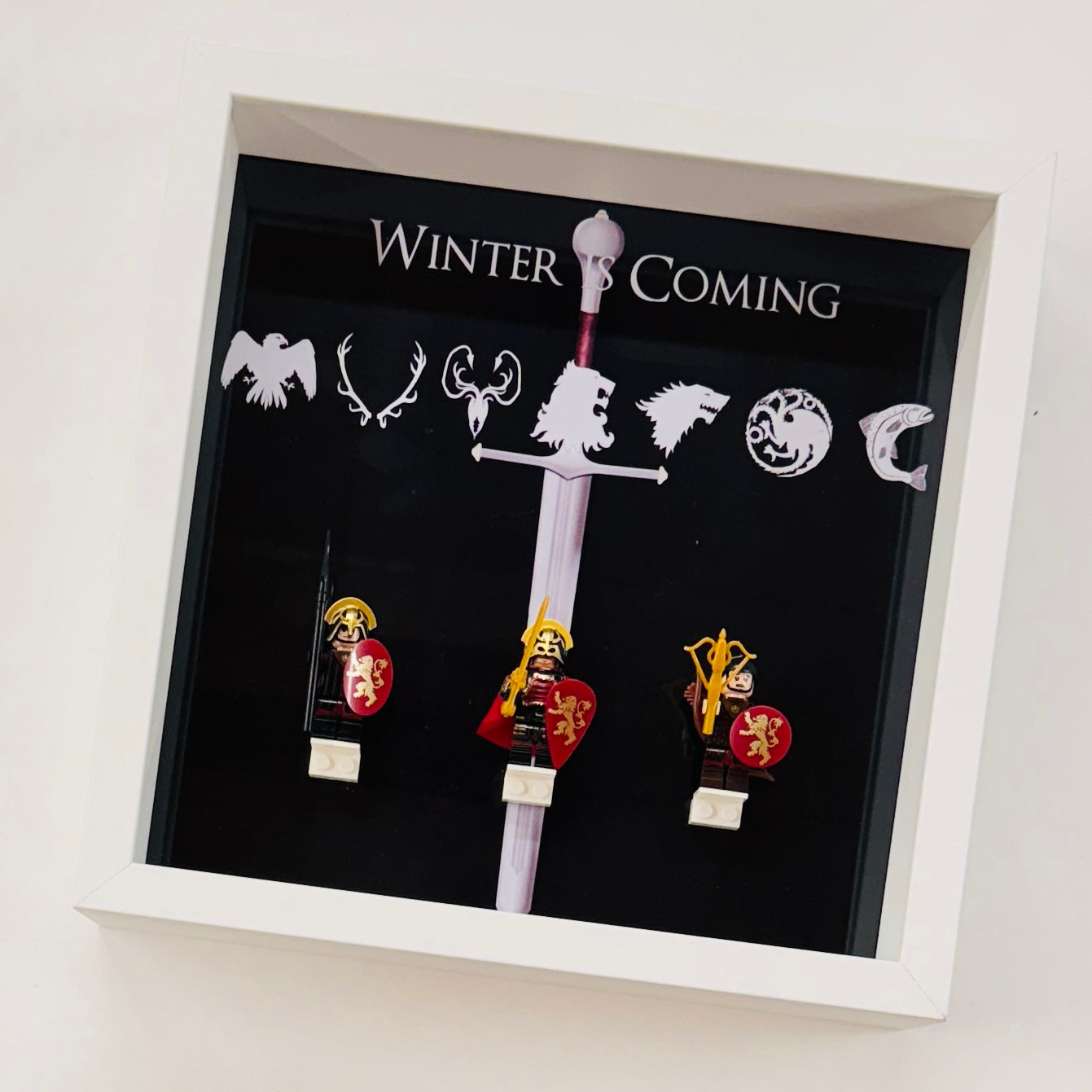 Game Of Thrones figures in a Frame