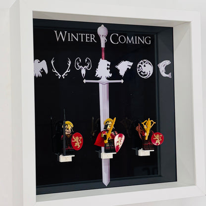 Game Of Thrones figures in a Frame