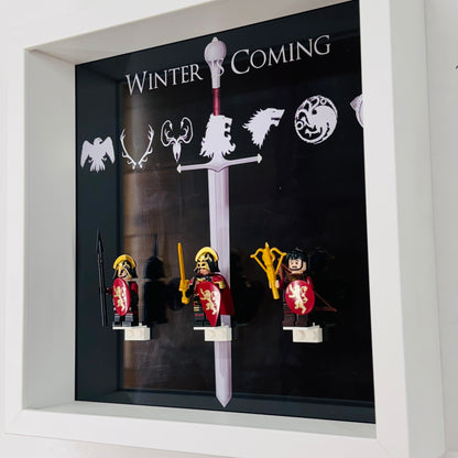 Game Of Thrones figures in a Frame