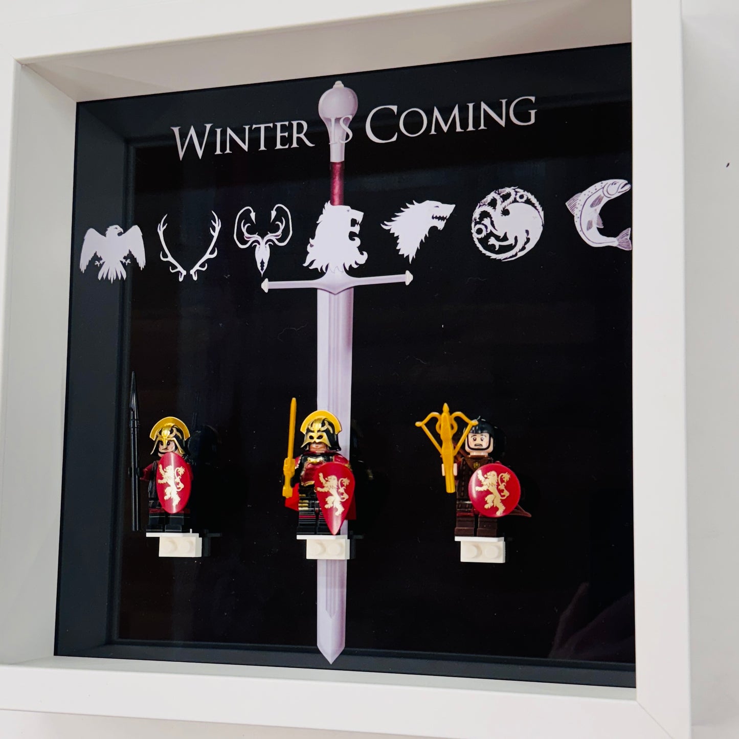 Game Of Thrones figures in a Frame