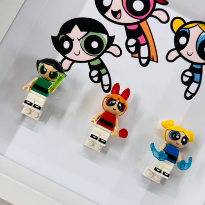 The Powerpuff Girls figures in a Frame