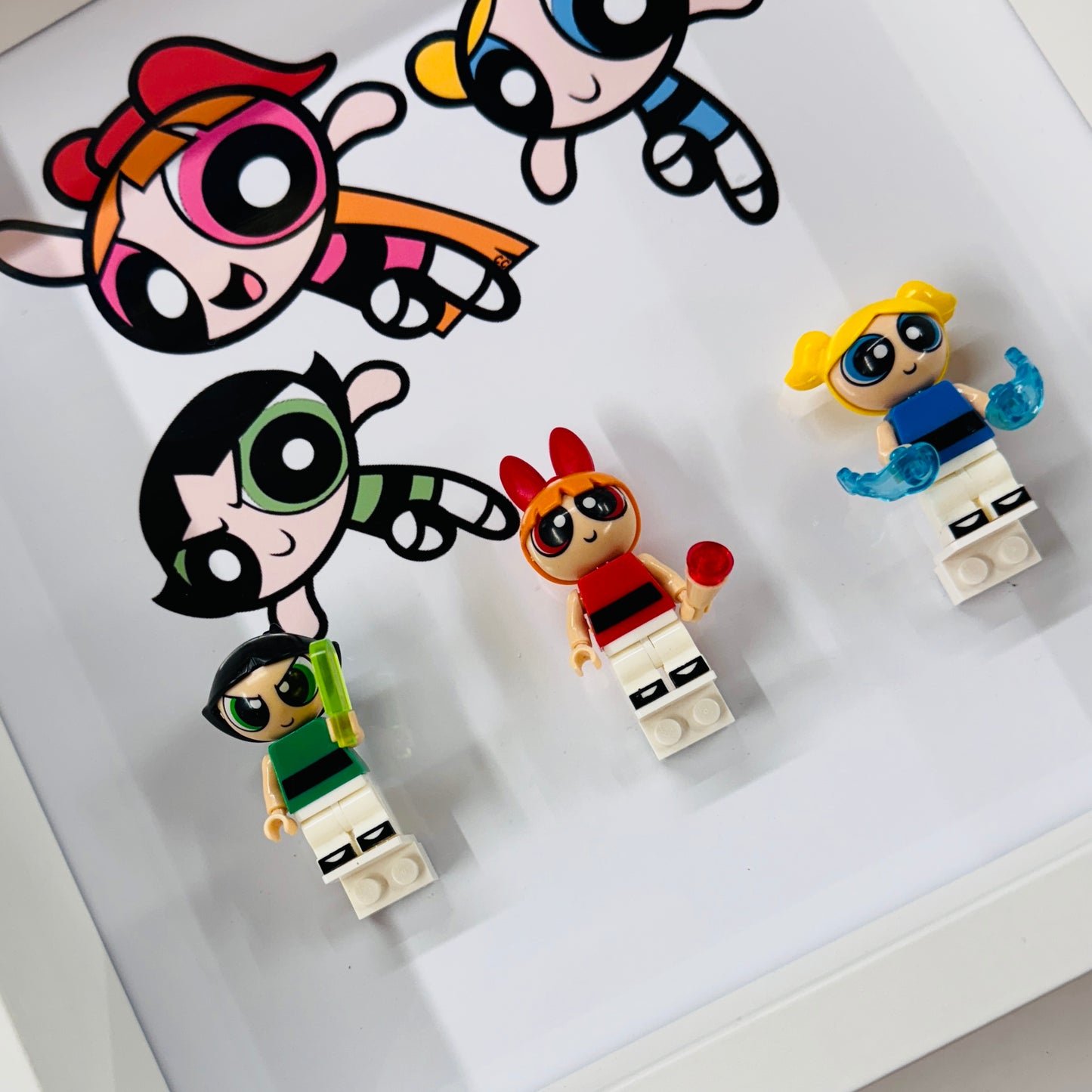 The Powerpuff Girls figures in a Frame