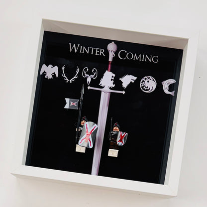 Game Of Thrones figures in a Frame