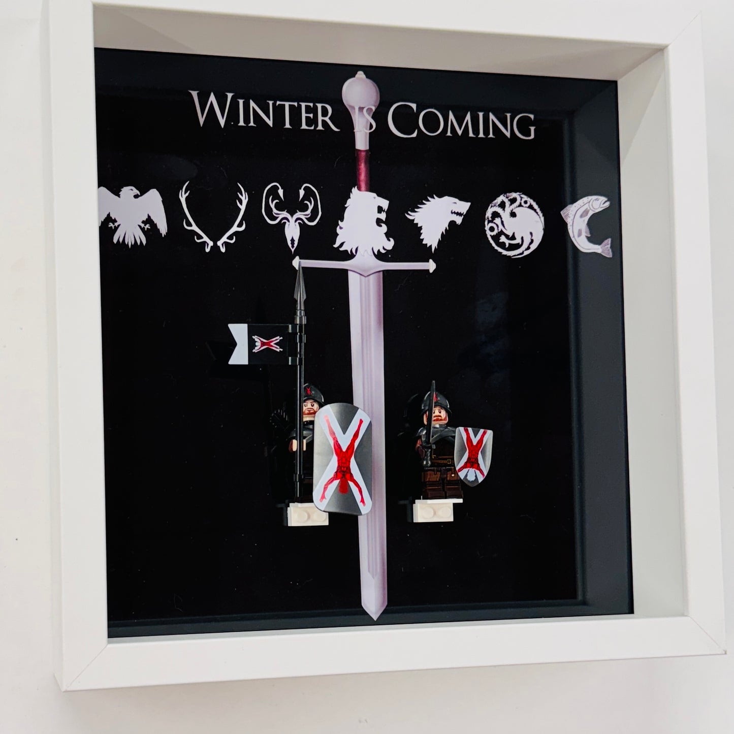 Game Of Thrones figures in a Frame