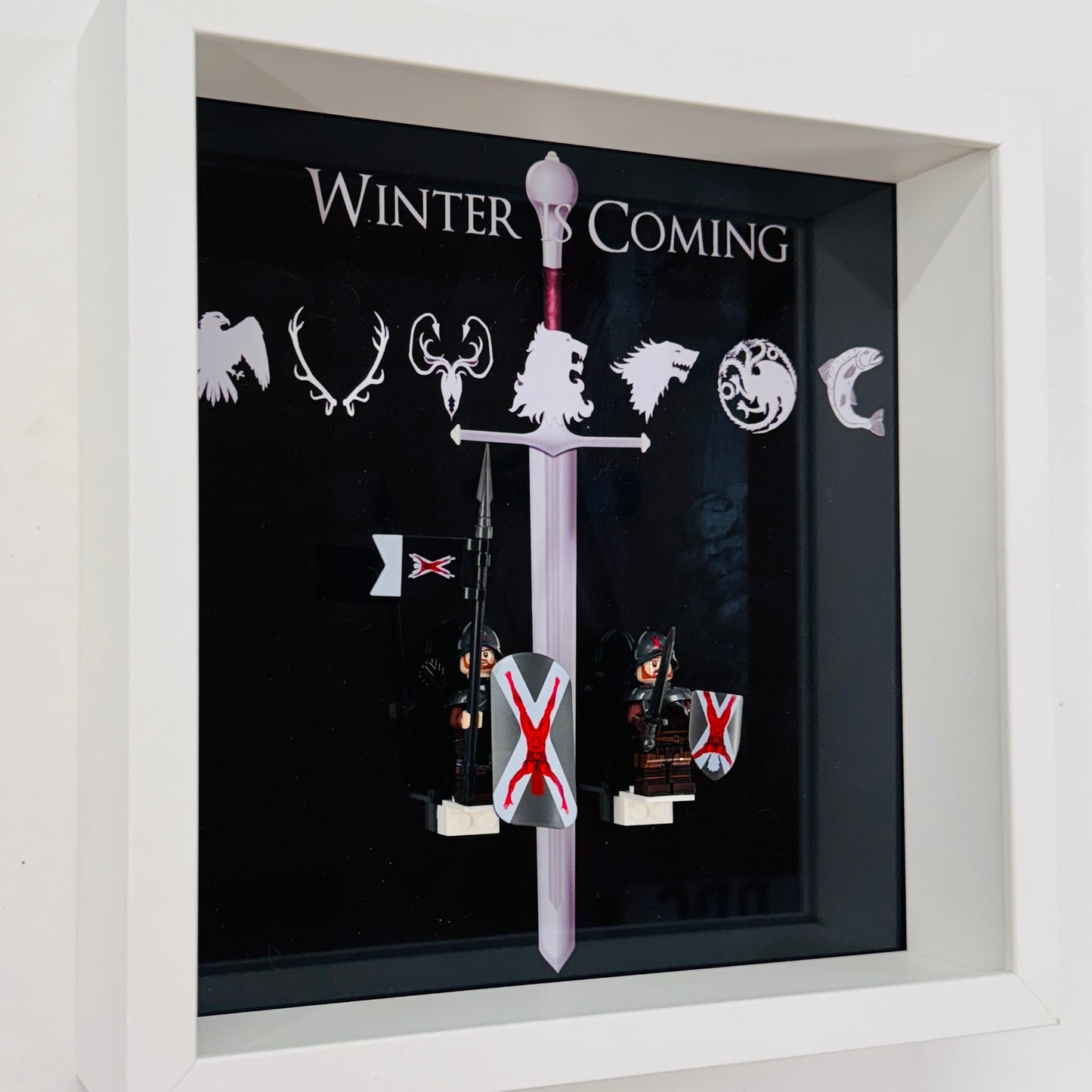 Game Of Thrones figures in a Frame