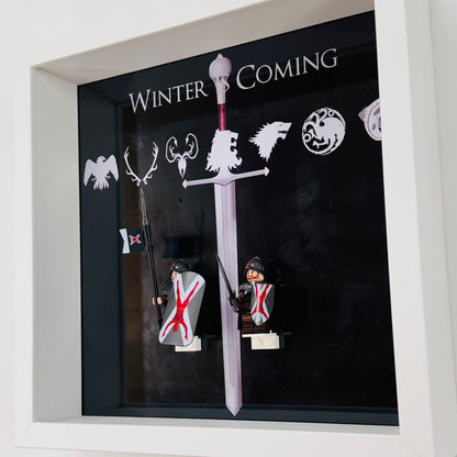 Game Of Thrones figures in a Frame