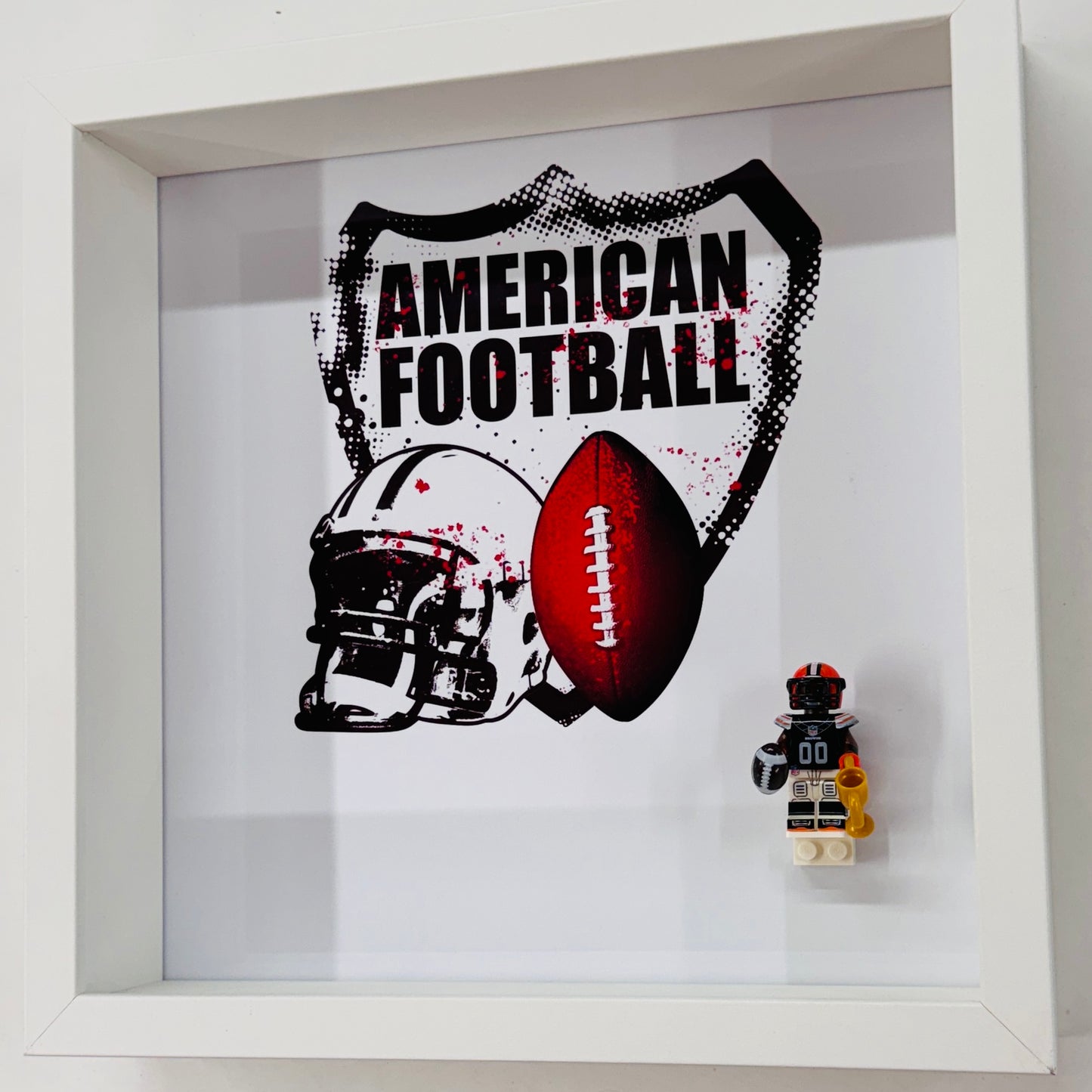 American Footballer BROWNS figures in a Frame