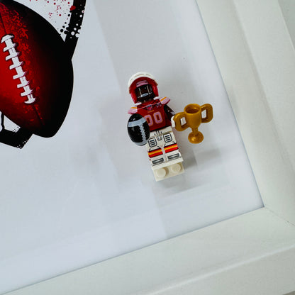 American Footballer  CHIEFS Figure in a Frame