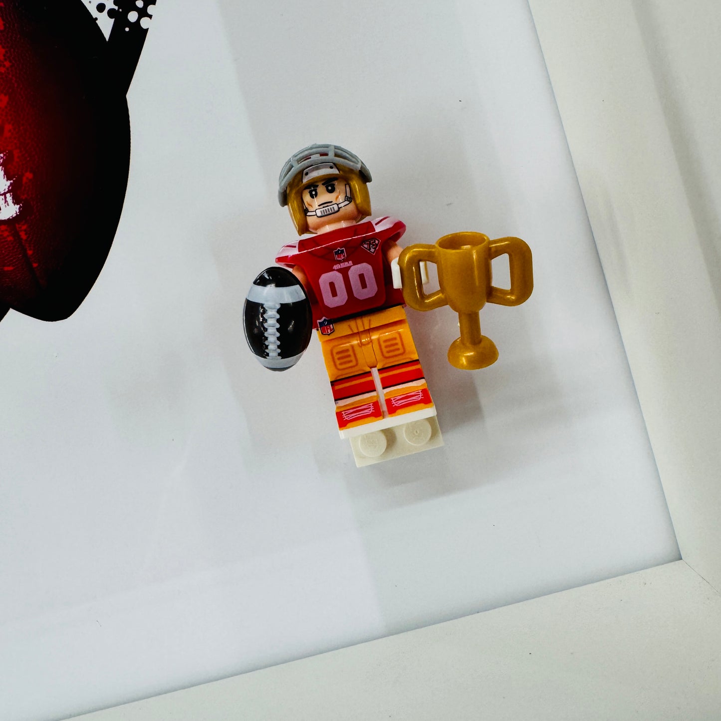 American Footballer  49ERs  Figure in a Frame