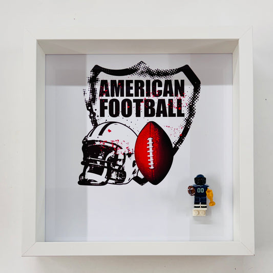 American Footballer Figure in a Frame