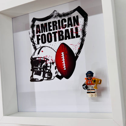 American Footballer BRONCOS Figure in a Frame